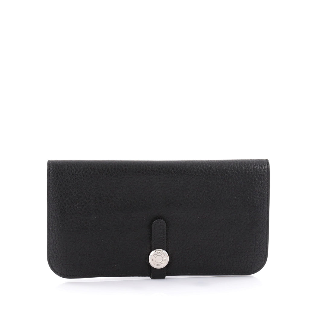 Buy Hermes Dogon Recto Verso Wallet Leather Black 2311605