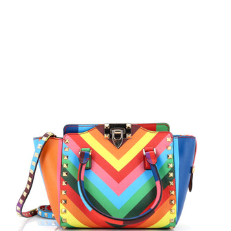 Valentino Garavani 1973 Rockstud Tote Rigid Leather Mini