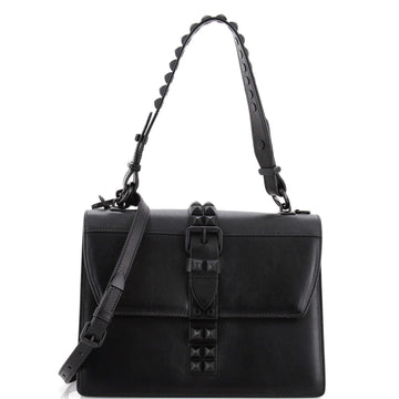 Prada Monochrome Elektra Shoulder Bag Studded Leather Medium