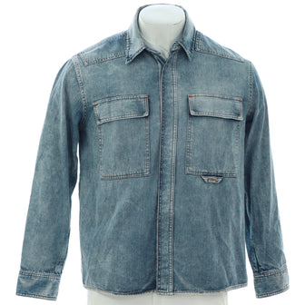 Louis Vuitton Men's Front Pocket Shirt Jacket Denim
