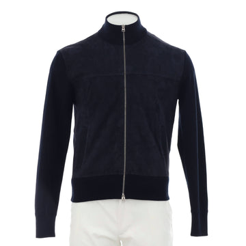 Tom Ford Men's Zip Up Bomber Jacket Suede and Wool