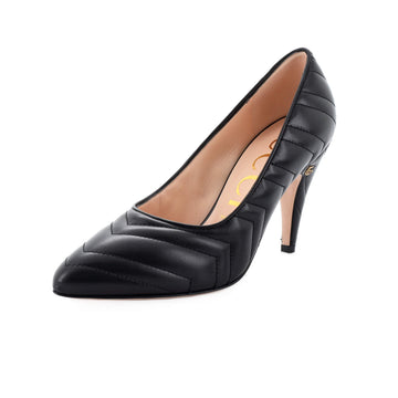 Gucci Women's Marmont Pumps Matelasse Leather