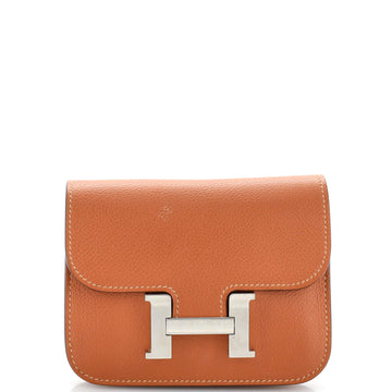Hermes Constance Slim Wallet Evercolor