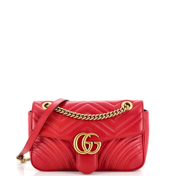 Gucci GG Marmont Flap Bag Matelasse Leather Small