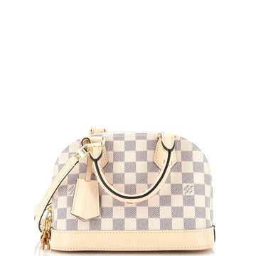 Louis Vuitton Alma Handbag Damier with Braided Detail BB