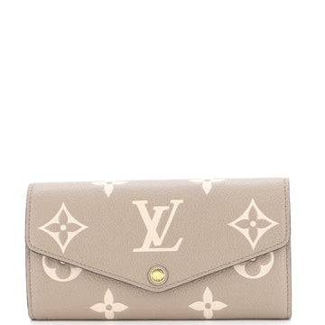 Louis Vuitton Sarah Wallet NM Bicolor Monogram Empreinte Giant