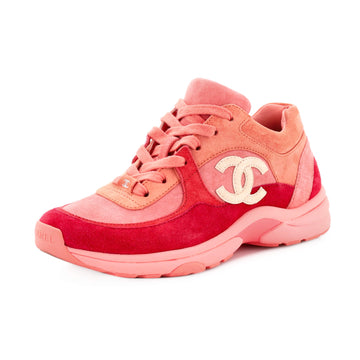 Chanel Women's CC Low-Top Sneakers Suede