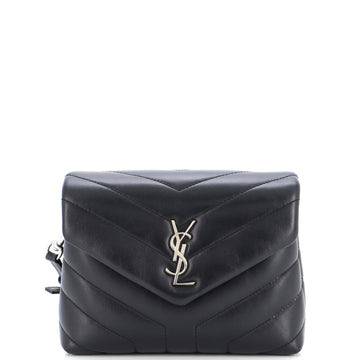 Saint Laurent Loulou Shoulder Bag Matelasse Chevron Leather Toy