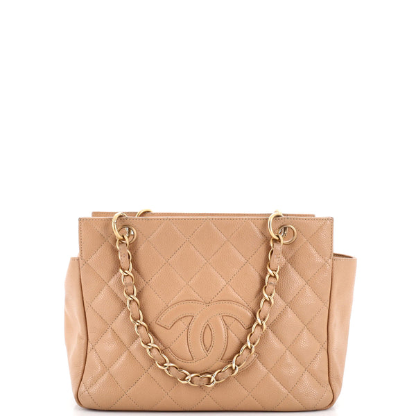 Chanel Petite Timeless Tote Quilted Caviar Neutral 2312841
