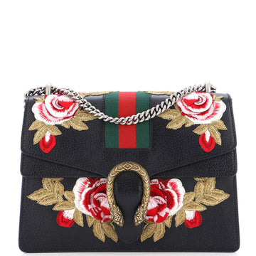 Gucci Web Dionysus Bag Embroidered Leather Medium