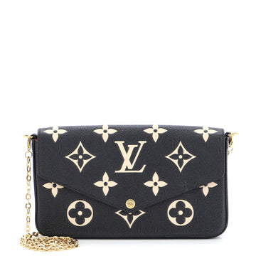 Louis Vuitton Felicie Pochette Bicolor Monogram Empreinte Giant