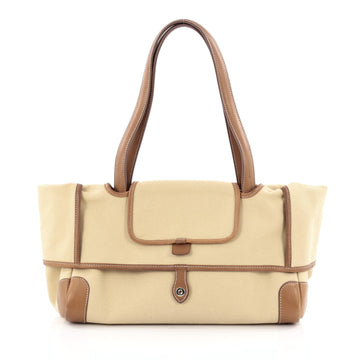 Hermes Passe-Passe Bag Toile and Leather 35