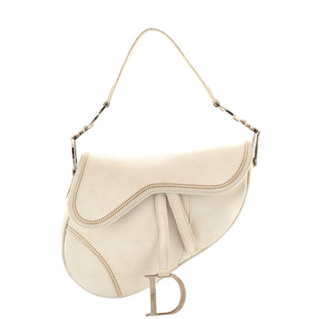 Christian Dior Vintage Saddle Bag Leather Medium