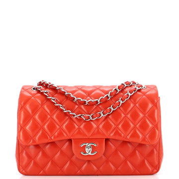 Chanel Classic Double Flap Bag Quilted Lambskin Jumbo