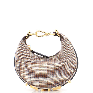 Fendi Fendigraphy Bag Houndstooth Wool Nano