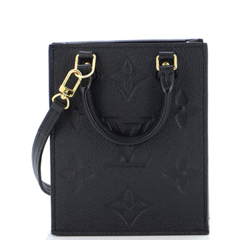 Louis Vuitton Petit Sac Plat Bag Monogram Empreinte Giant Black