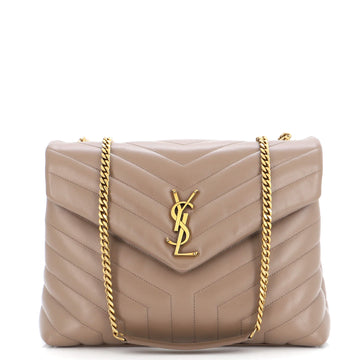 Saint Laurent Loulou Shoulder Bag Matelasse Chevron Leather Medium