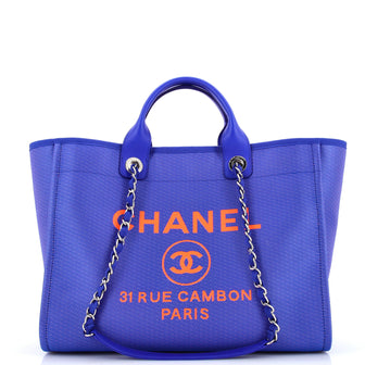 Chanel Deauville NM Tote Mixed Fibers Medium