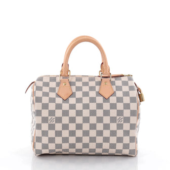 Louis Vuitton Speedy Handbag Damier 25 White 2313901