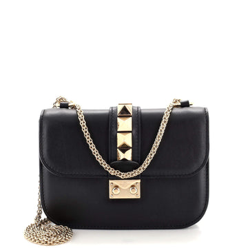 Valentino Garavani Glam Lock Shoulder Bag Leather Small