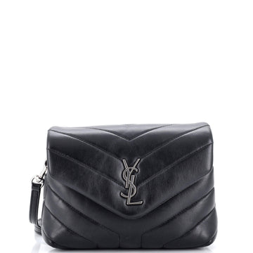 Saint Laurent Loulou Shoulder Bag Matelasse Chevron Leather Toy