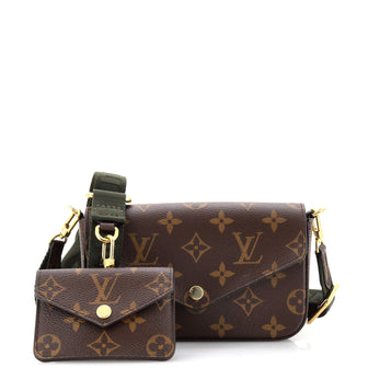 Louis Vuitton Felicie Strap and Go Handbag Monogram Canvas at