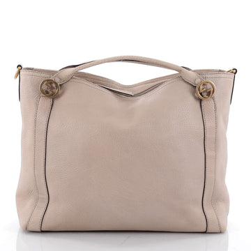 Gucci Miss GG Convertible Tote Leather Medium Neutral 2314801