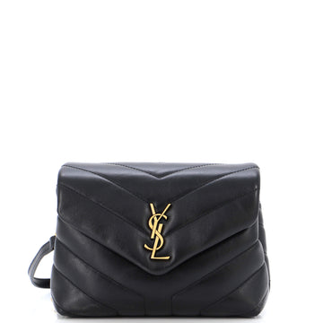 Saint Laurent Loulou Shoulder Bag Matelasse Chevron Leather Toy