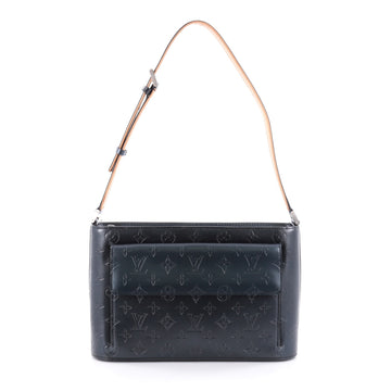 Louis Vuitton Mat Allston Handbag Monogram Vernis Blue