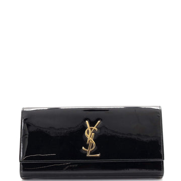 Saint Laurent Classic Monogram Clutch Patent Long
