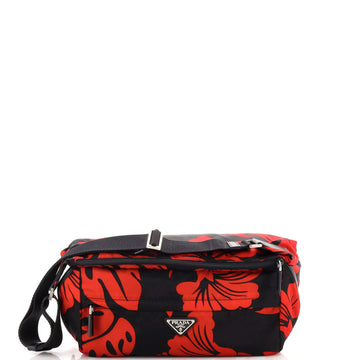 Prada Convertible Pocket Belt Bag Printed Tessuto Medium
