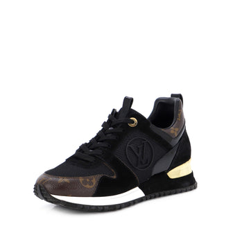 Louis Vuitton Women's Run Away Sneakers Mesh with Monogram Canvas and Suede