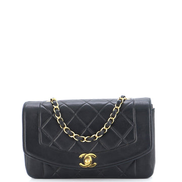 Chanel Vintage Diana Flap Bag Quilted Lambskin Small