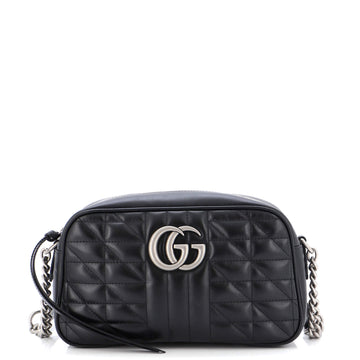 Gucci GG Marmont Shoulder Bag Mixed Matelasse Leather Small