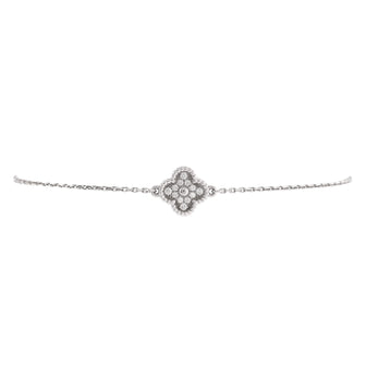Van Cleef & Arpels Sweet Alhambra Bracelet 18K White Gold and Diamonds