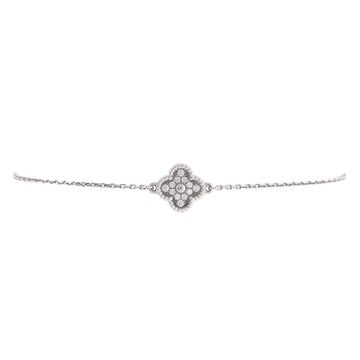 Van Cleef & Arpels Sweet Alhambra Bracelet 18K White Gold and Diamonds
