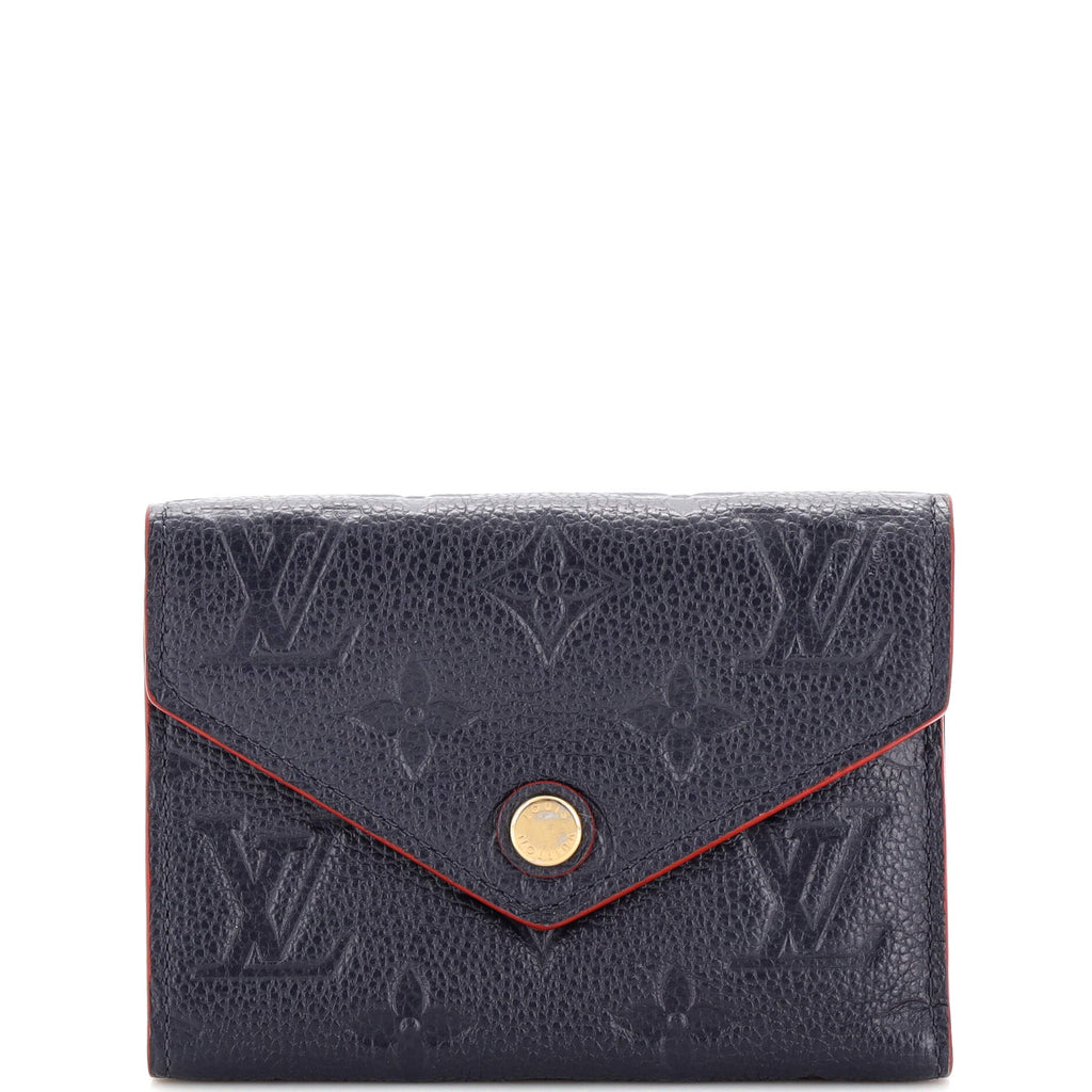 Louis Vuitton Victorine Wallet Monogram Empreinte Leather Blue 2316355