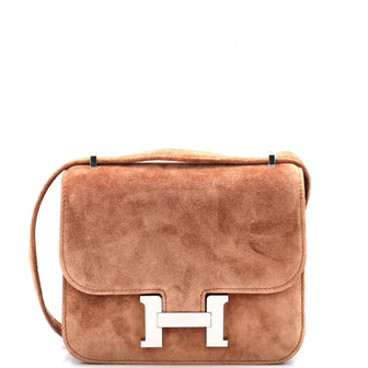 Hermes Constance Bag Doblis Suede 18