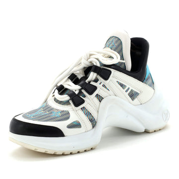 Louis Vuitton Women's LV Archlight Sneakers Leather and Damier Monogram LV Pop Canvas