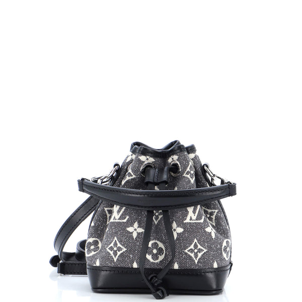 Louis Vuitton, Bags, Louis Vuitton Monogram Jacquard Denim Nano Noe  Shoulder Bag