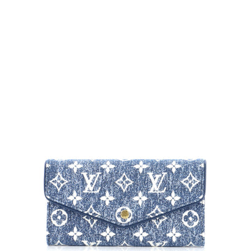 Louis Vuitton Sarah Wallet NM Monogram Jacquard Denim