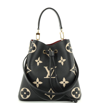 Louis Vuitton NeoNoe Handbag Bicolor Monogram Empreinte Giant MM