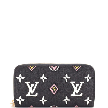Louis Vuitton Zippy Wallet Wild at Heart Monogram Giant