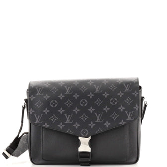 LOUIS VUITTON Taigarama Messengerama Black 1139255