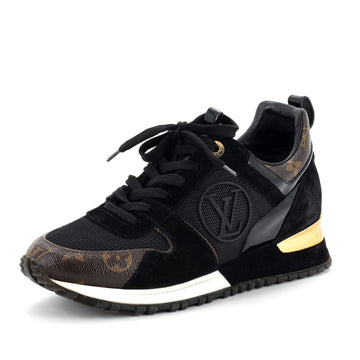 Louis Vuitton Women's Run Away Sneakers Mesh with Monogram Canvas and Suede