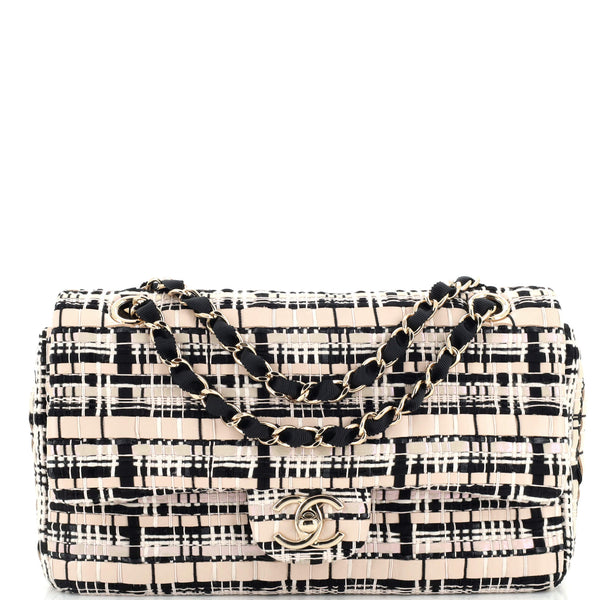 Chanel Classic Flap Medium Single Tweed Shoulder Bag