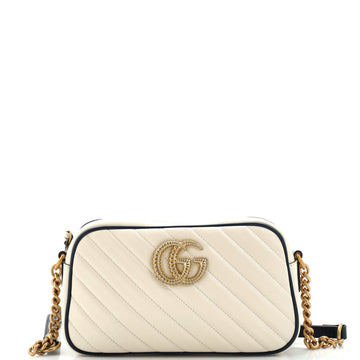 Gucci GG Marmont Shoulder Bag Diagonal Quilted Leather Small