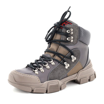 Gucci Flashtrek Hiking Boots Leather and Canvas
