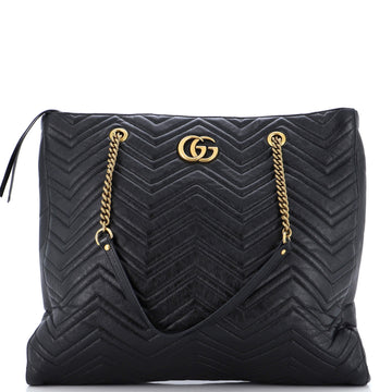 Gucci GG Marmont Zip Tote Matelasse Leather Large
