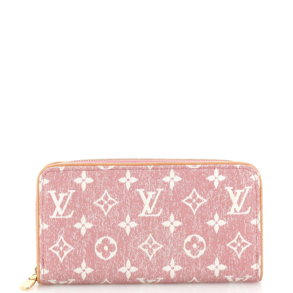 Louis Vuitton pre-owned Zippy denim wallet, Pink